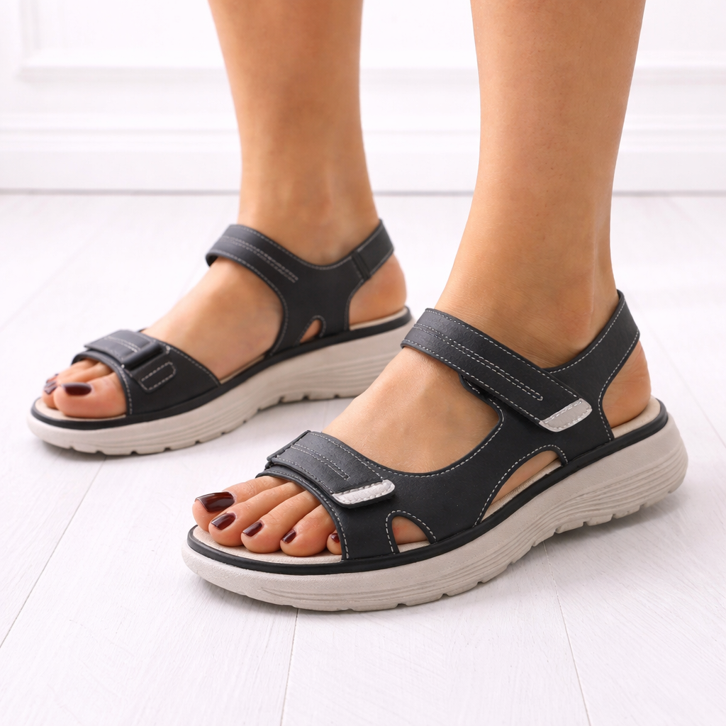 Orla Women’s Sandals with Adjustable Straps and Cushioned Platform Sole 1