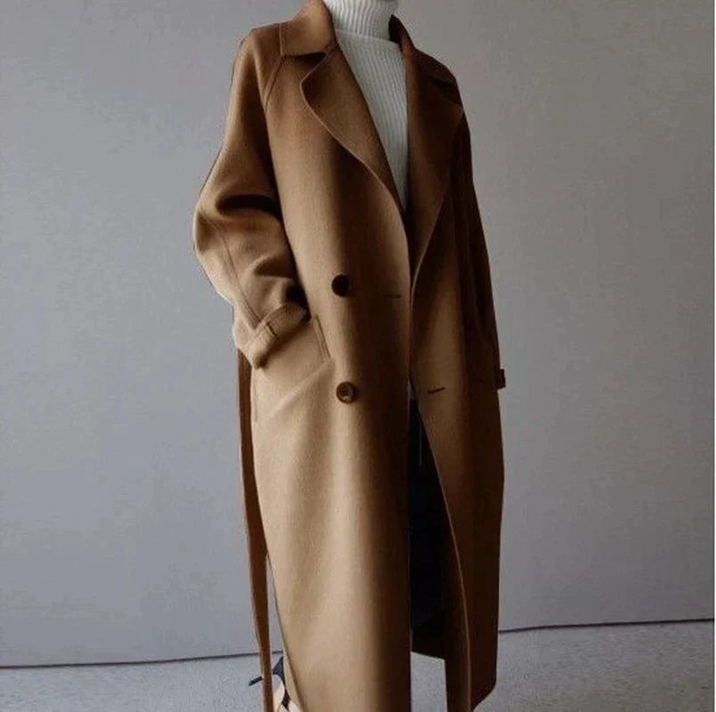 Penelope Women's Wool Coat | Longline Design, Premium Warmth 1