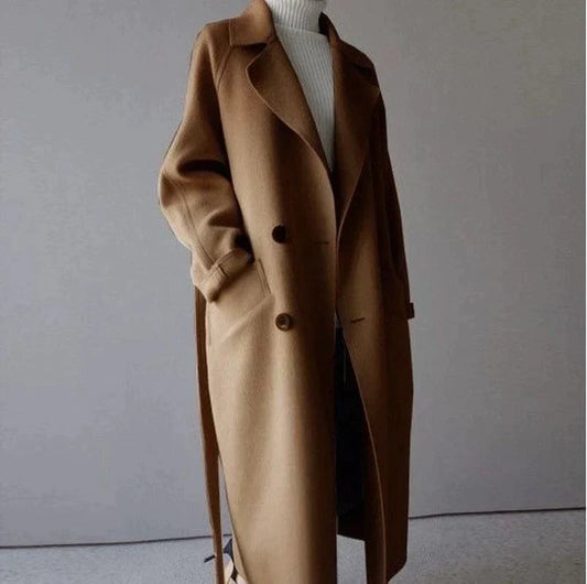 Penelope Women's Wool Coat | Longline Design, Premium Warmth 1