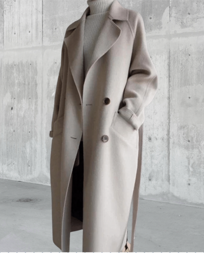 Penelope Women's Wool Coat | Longline Design, Premium Warmth 3
