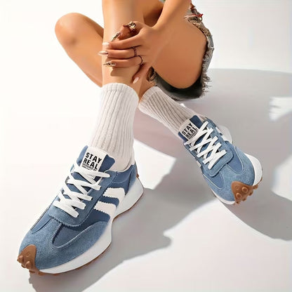 Reeve Women’s Sneakers with Lace-Up Design and Chunky Sole in White 8