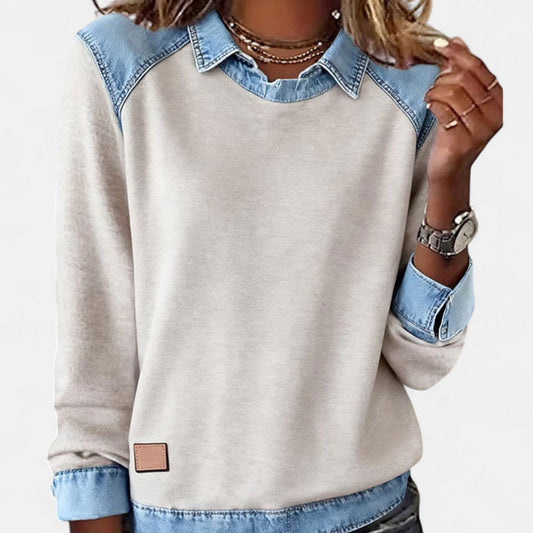 Regina Women's Long Sleeve Sweater | Trendy Lightweight Knit 0