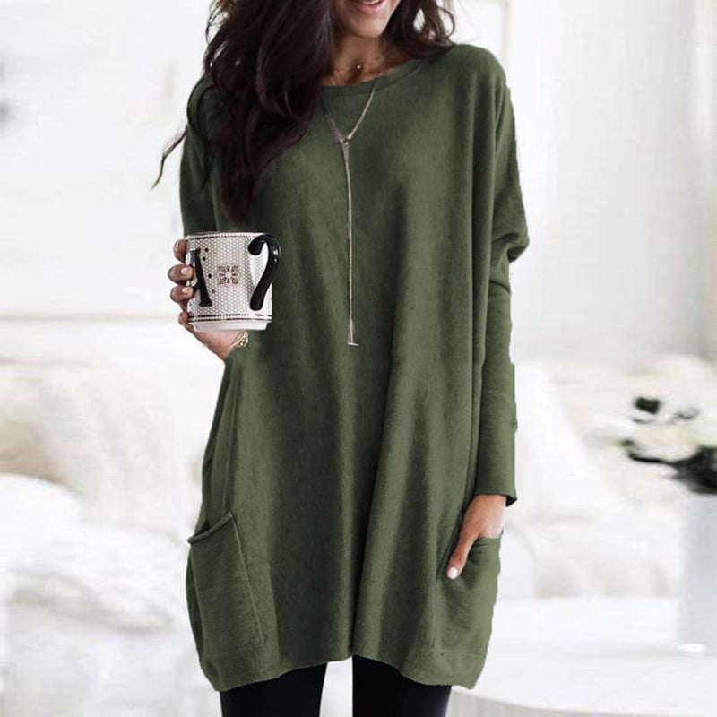 Sarina Women's Long Sweater | Flattering Fit, Modern Casual 1