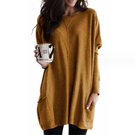 Sarina Women's Long Sweater | Flattering Fit, Modern Casual 8