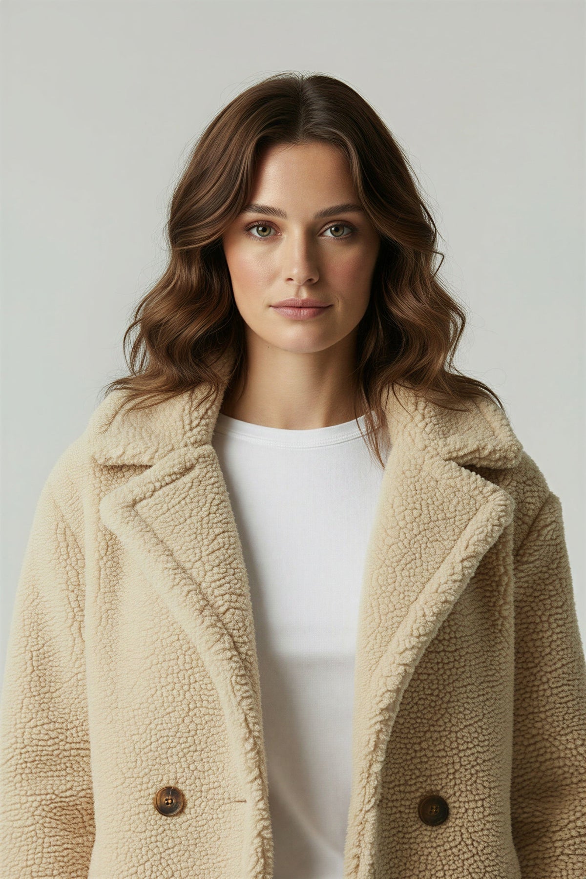 Sela Women's Sherpa Jacket | Soft Oversized Teddy Coat for Winter 0