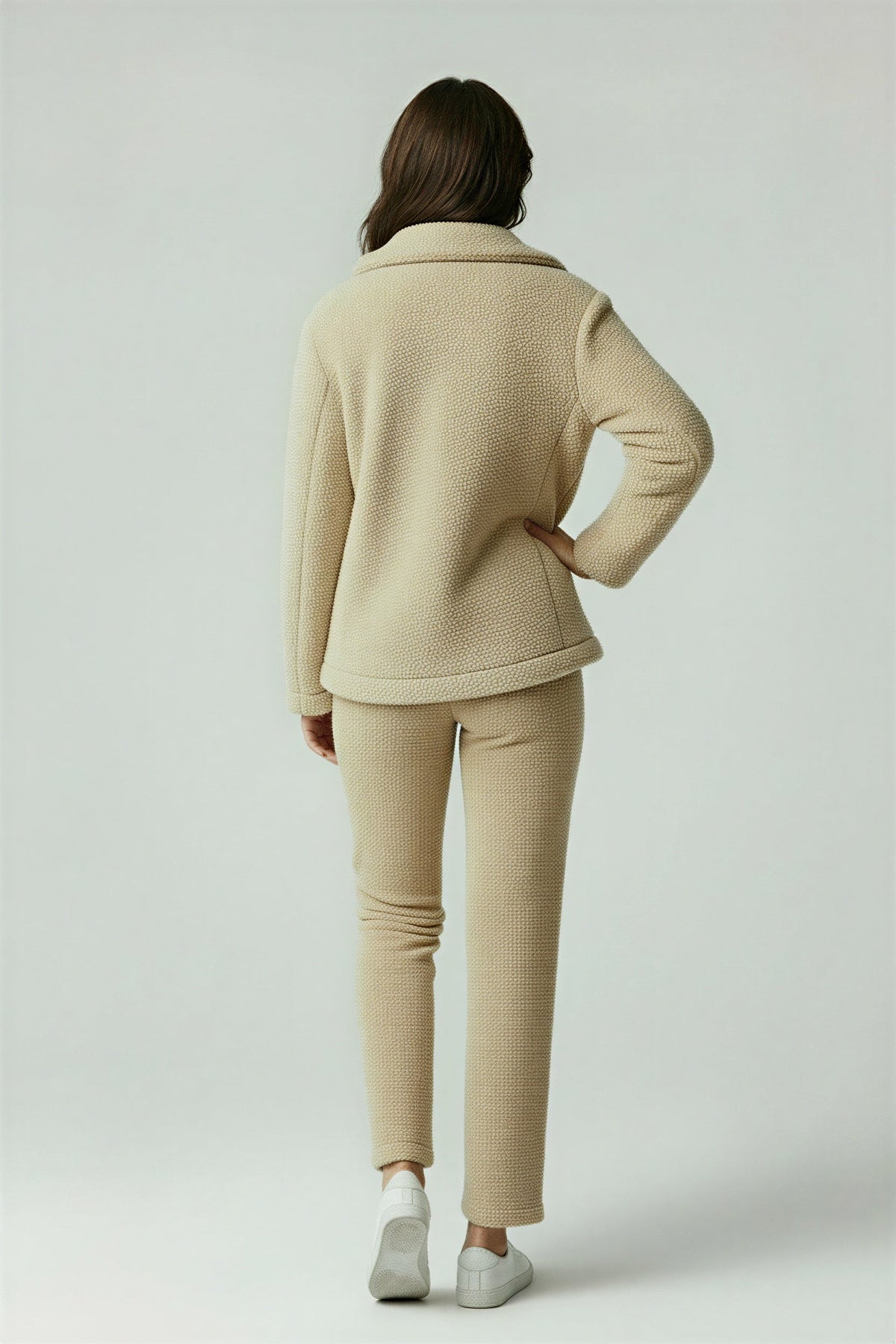 Sela Women's Sherpa Jacket | Soft Oversized Teddy Coat for Winter 5