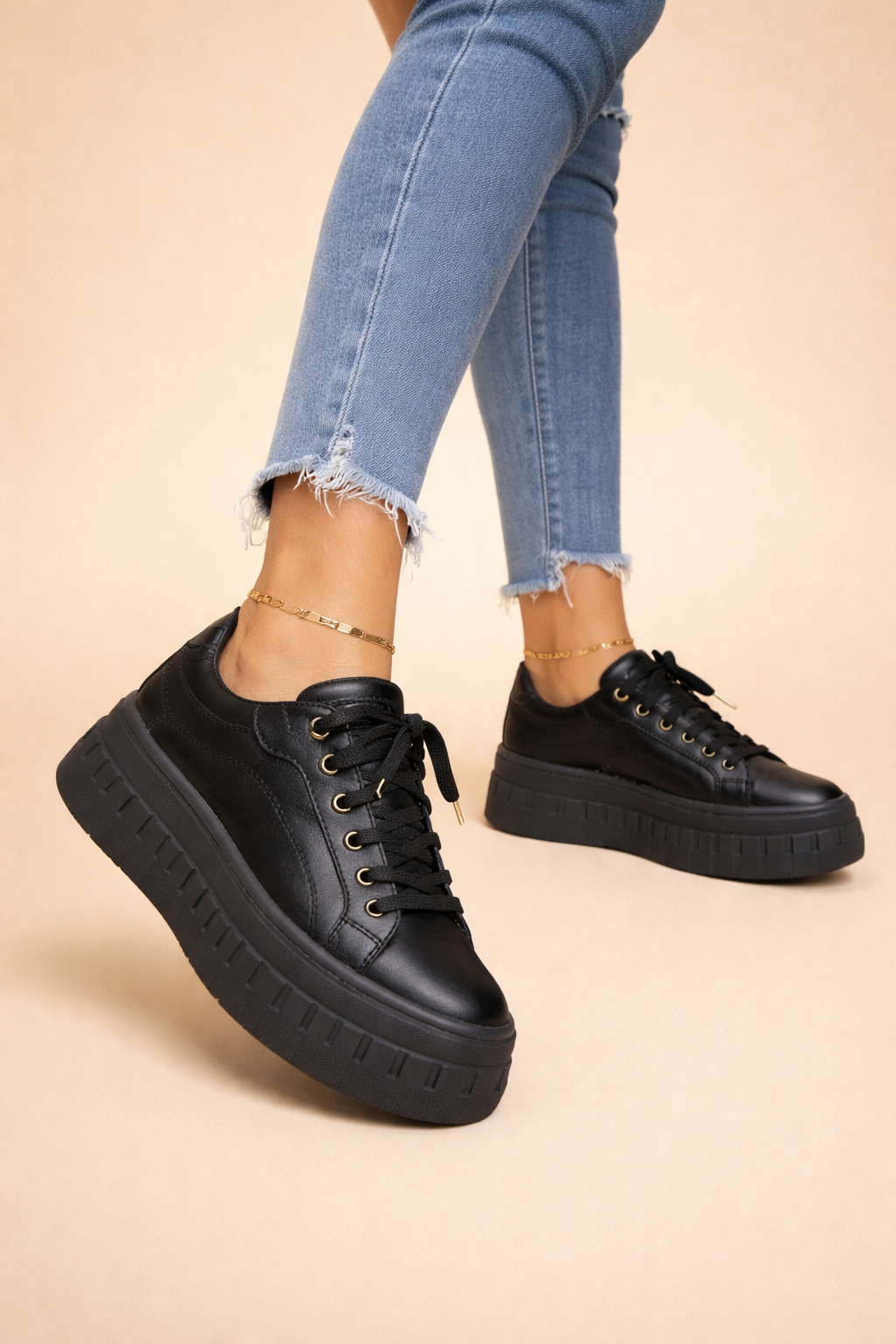 Sienna Women’s Sneakers with Elevated Platform Sole and Cushioned Support 1