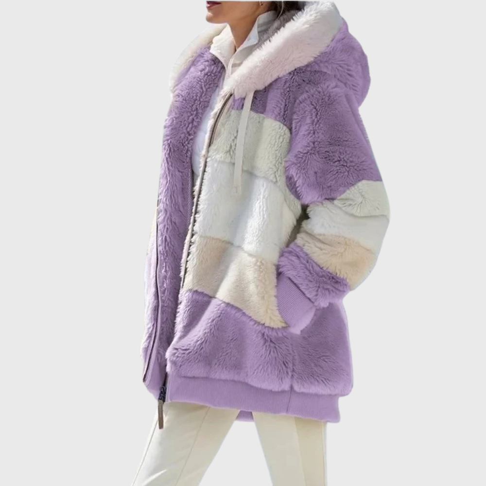 Soleil Women's Puffer Jacket | Multicolor, Warm Fleece 2