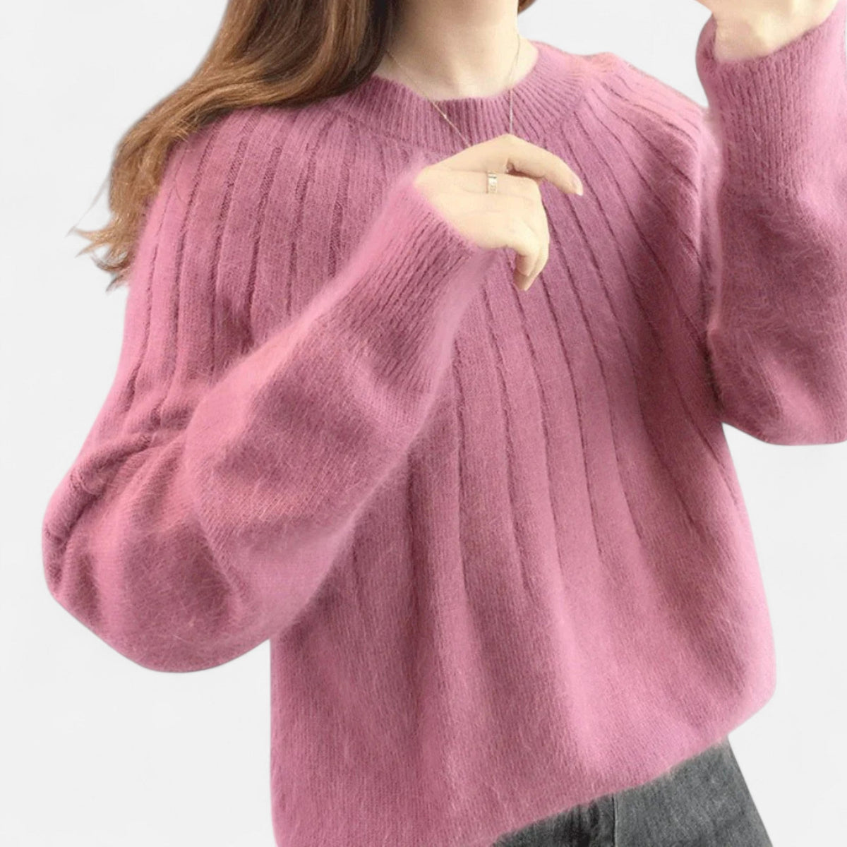 Valmonti Women’s Knit Sweater | Soft Timeless Elegance 3