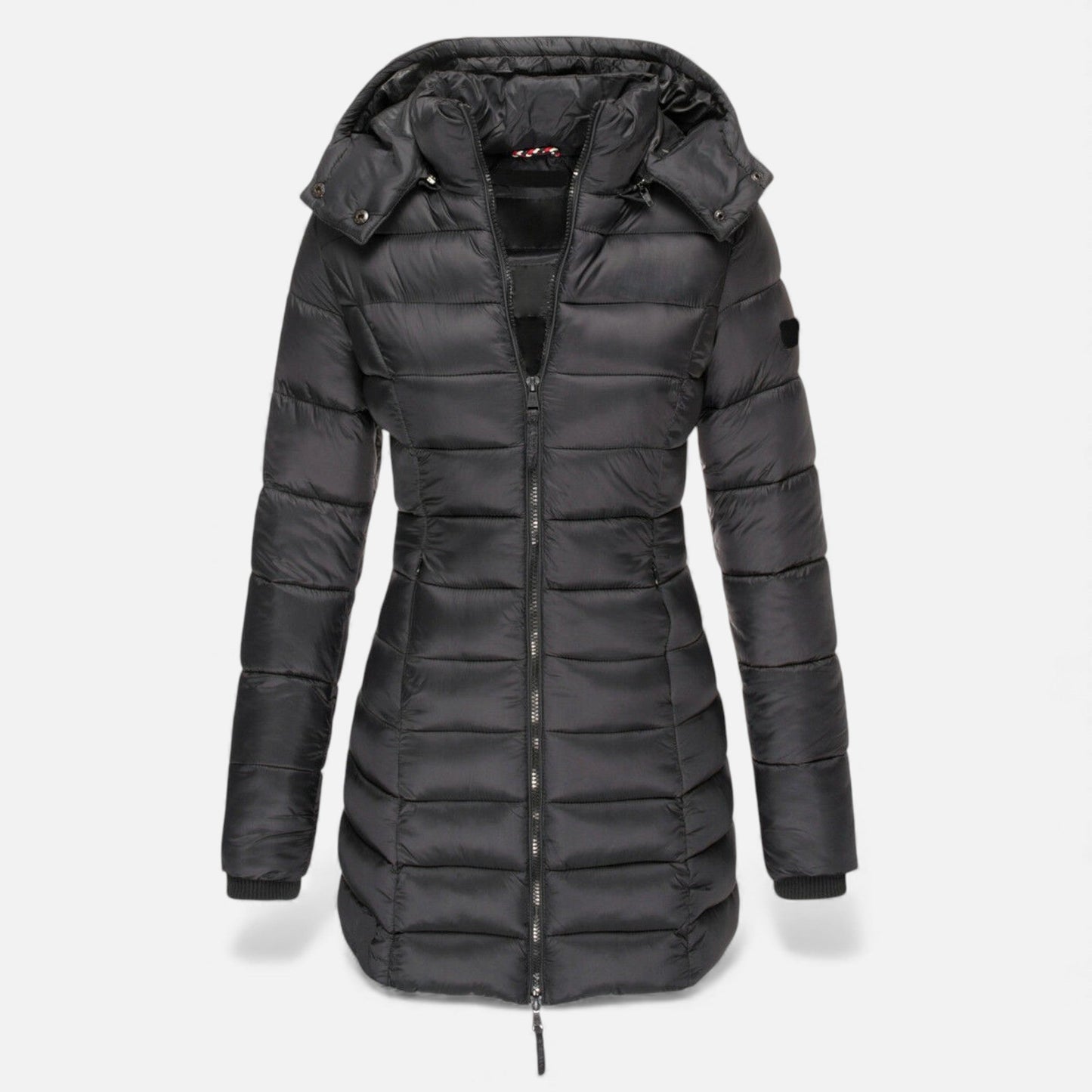 Valmonti Women's Puffer Jacket | Slim Mid-Length Quilted Design 5
