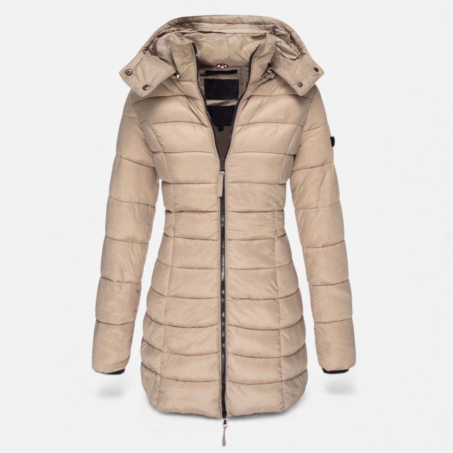 Valmonti Women's Puffer Jacket | Slim Mid-Length Quilted Design 7