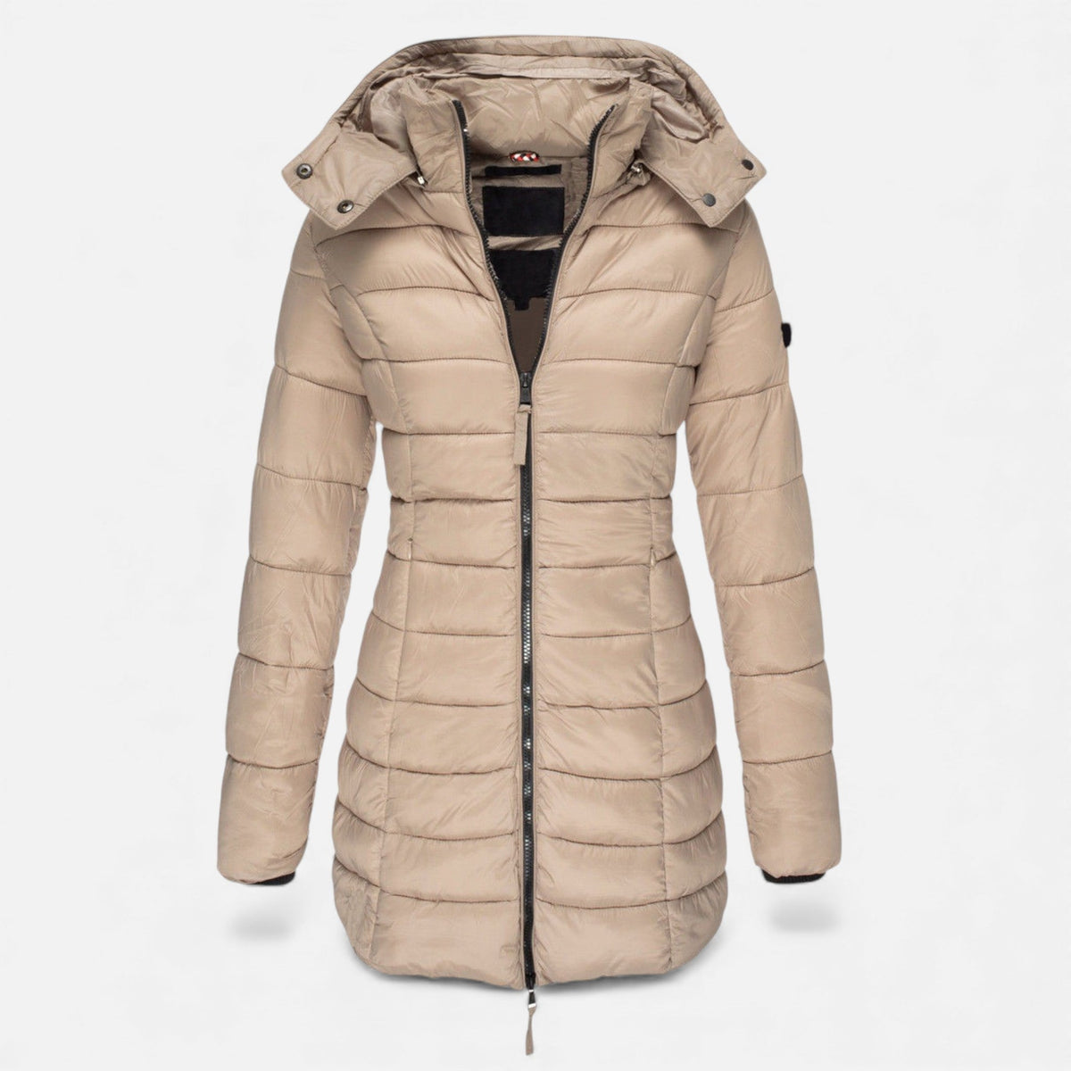 Valmonti Women's Puffer Jacket | Slim Mid-Length Quilted Design 7