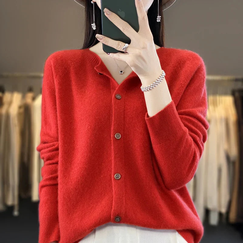 Vera Women's Cardigan | Soft Knit, Buttoned Design, Versatile 13