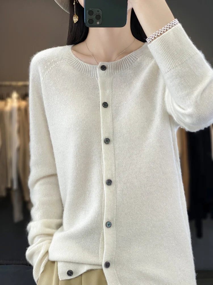 Vera Women's Cardigan | Soft Knit, Buttoned Design, Versatile 3