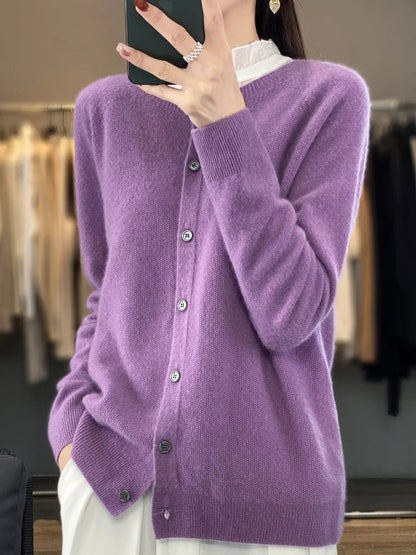 Vera Women's Cardigan | Soft Knit, Buttoned Design, Versatile 4