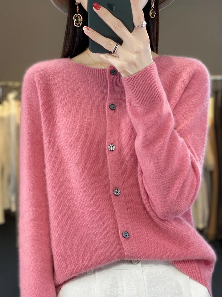 Vera Women's Cardigan | Soft Knit, Buttoned Design, Versatile 7