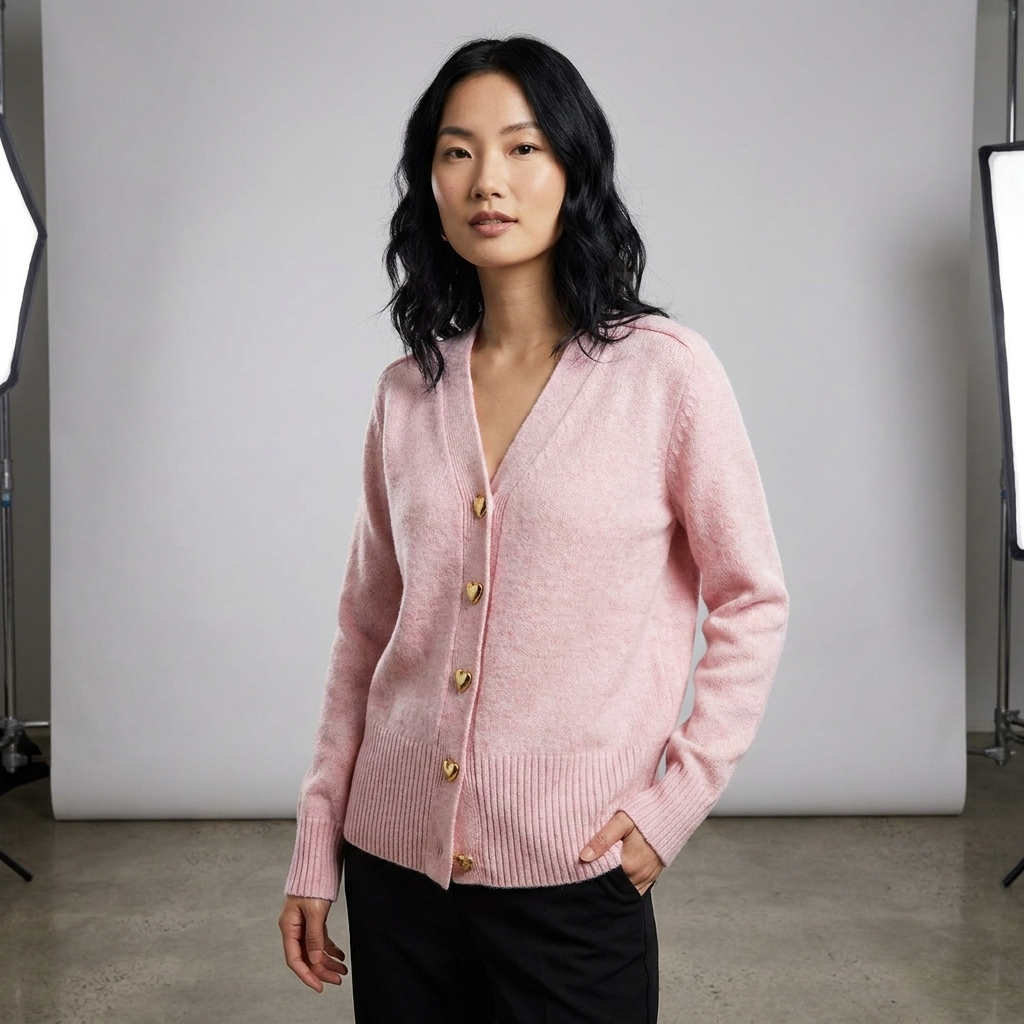 Vera Women's Cardigan | Soft Knit, V-Neck Button Front for Autumn 3