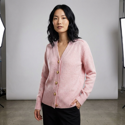 Vera Women's Cardigan | Soft Knit, V-Neck Button Front for Autumn 3