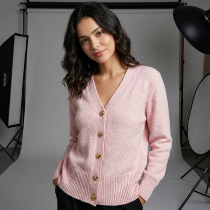 Vera Women's Cardigan | Soft Knit, V-Neck Button Front for Autumn 4