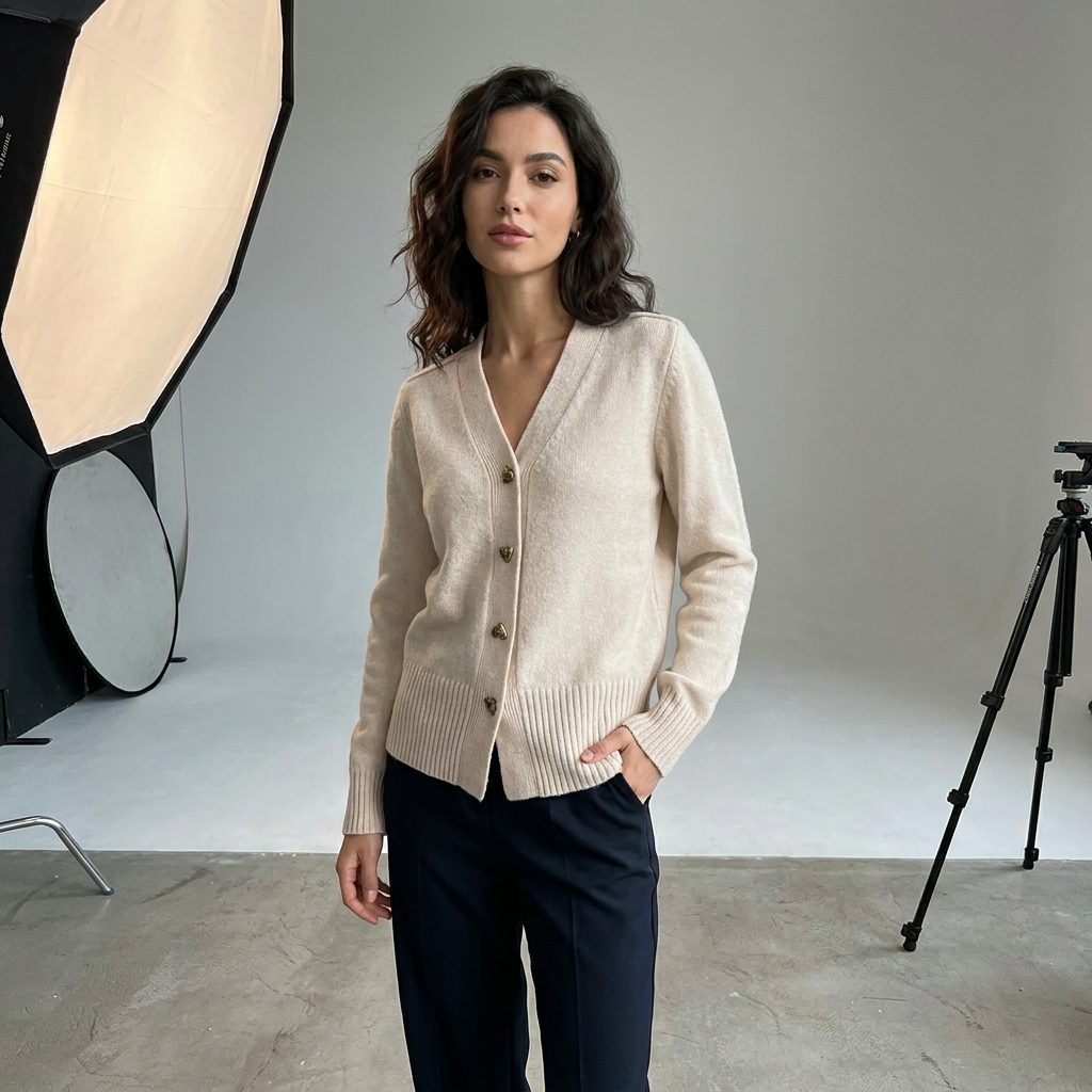 Vera Women's Cardigan | Soft Knit, V-Neck Button Front for Autumn 5