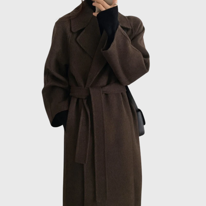 Veronika Women's Wool Coat | Classic Tailored Design, Soft Wool Blend 0