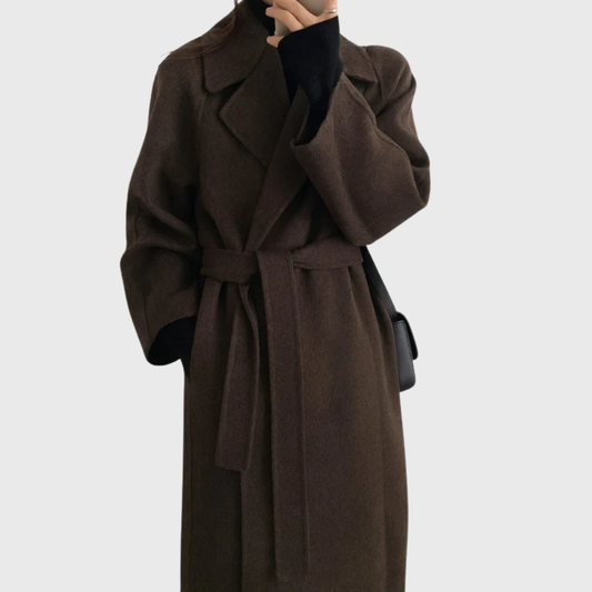 Veronika Women's Wool Coat | Classic Tailored Design, Soft Wool Blend 0