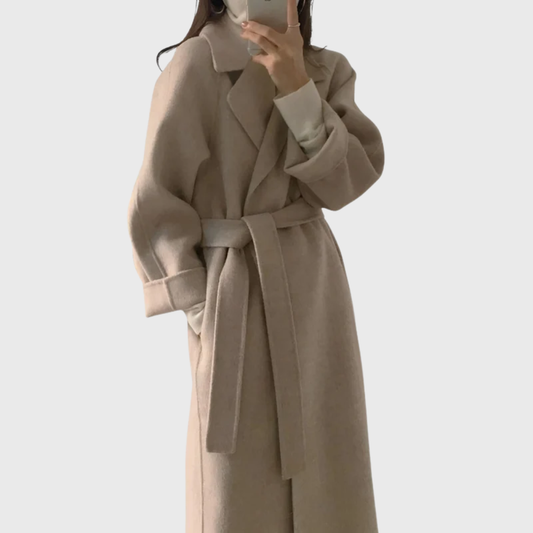 Veronika Women's Wool Coat | Classic Tailored Design, Soft Wool Blend 1