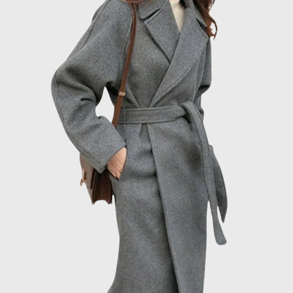 Veronika Women's Wool Coat | Classic Tailored Design, Soft Wool Blend 5
