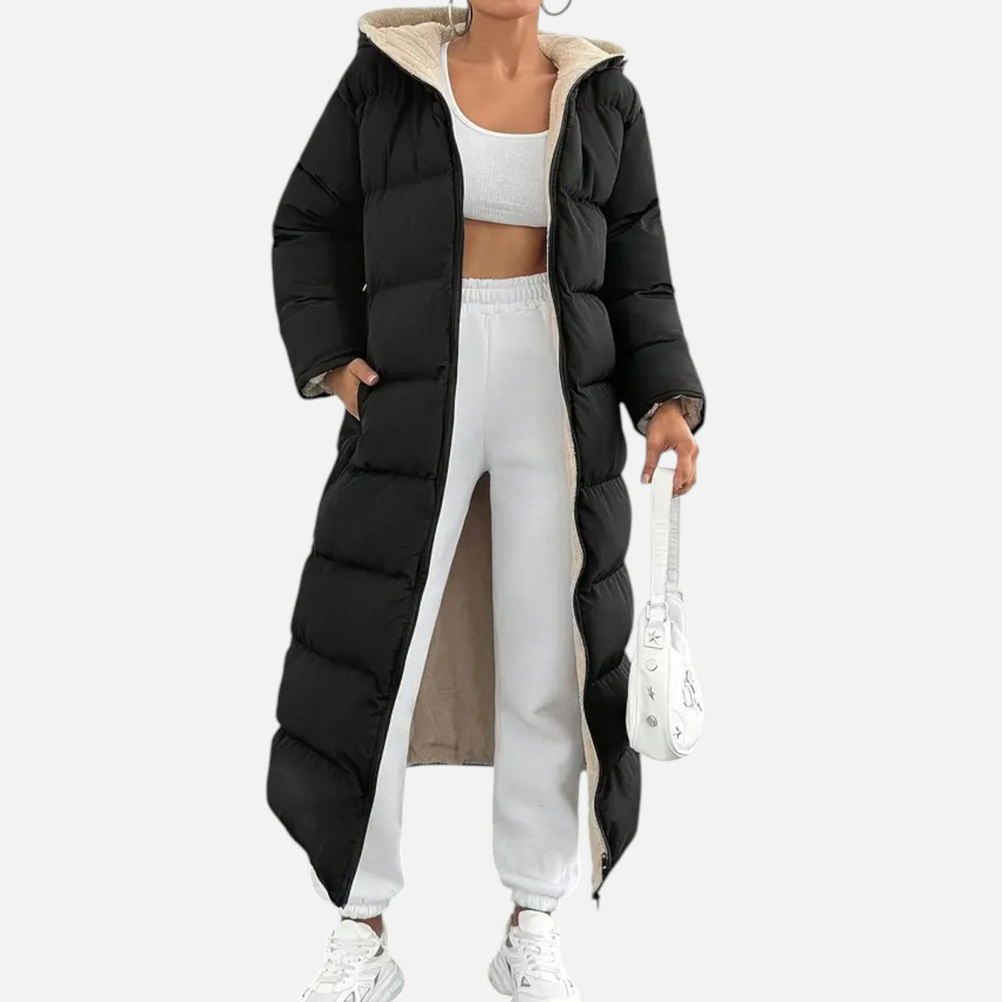 Vesper Women's Long Puffer Coat | Windproof, Lightweight Insulation, Elegant Winter Outerwear 0
