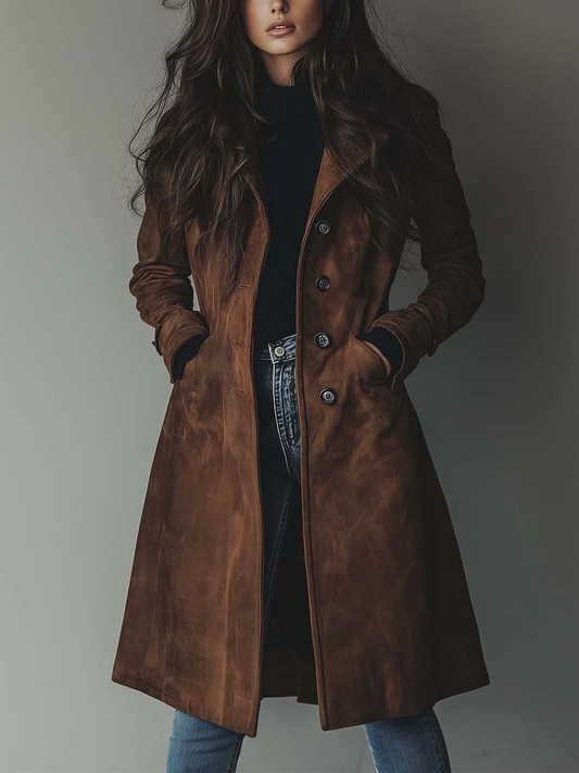 Vivian Women's Trench Coat | Tailored Longline Vintage-Inspired Design 0
