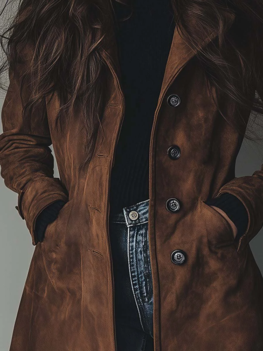 Vivian Women's Trench Coat | Tailored Longline Vintage-Inspired Design 4