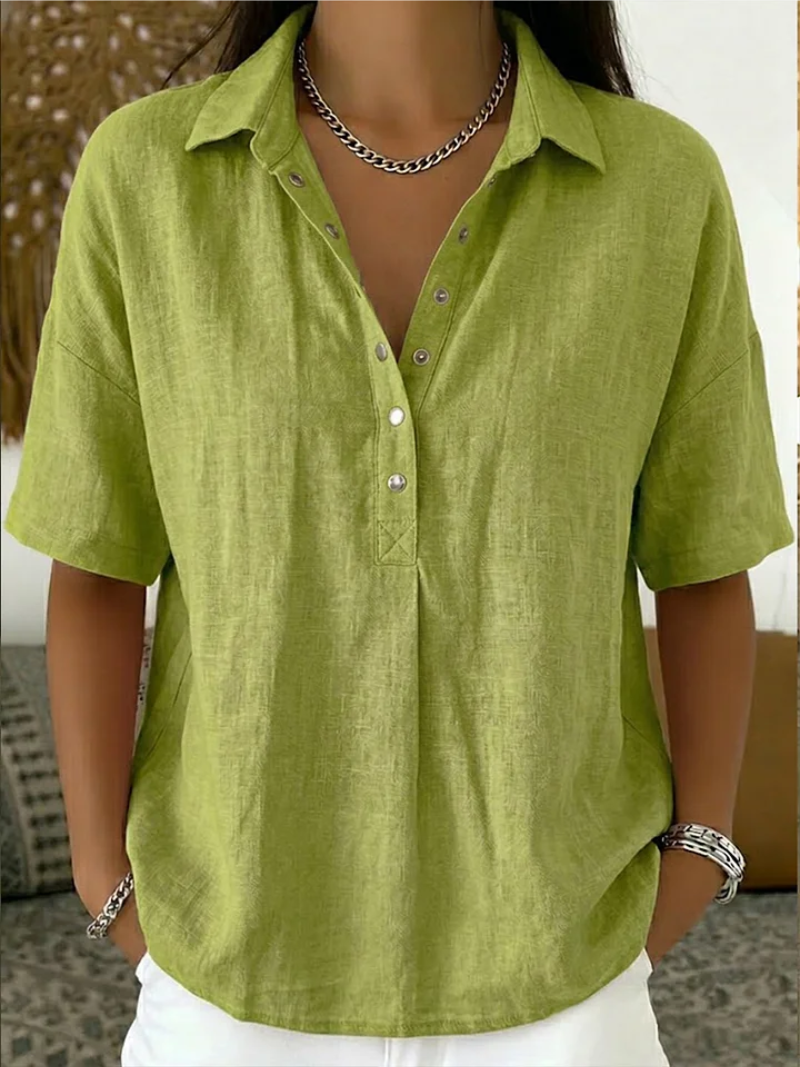 Waverly Women’s Shirt with Classic Collar and Adjustable Button-Up Design 4
