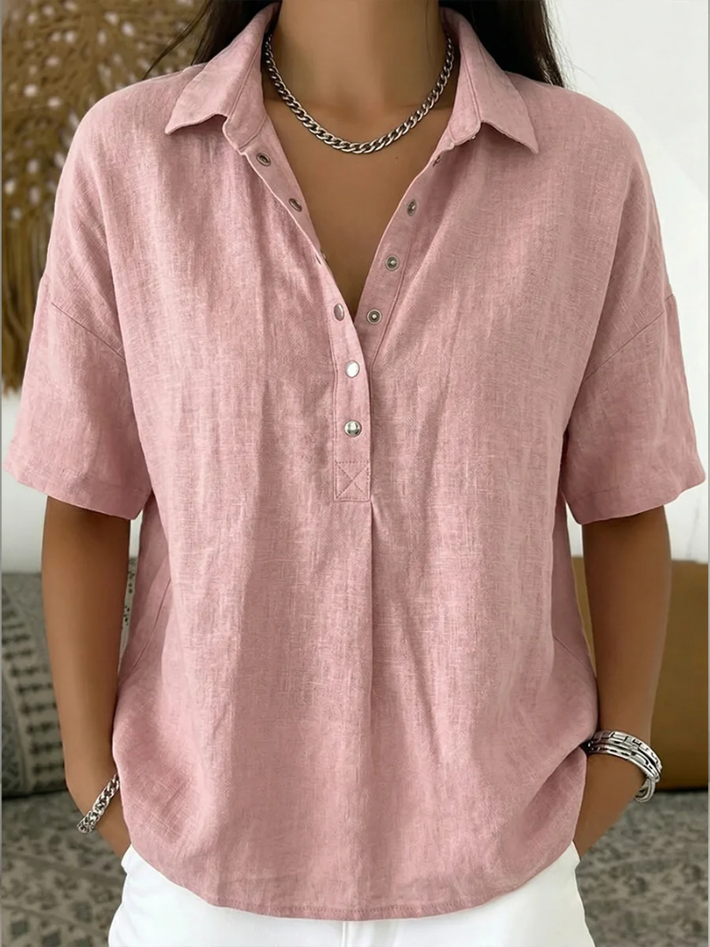 Waverly Women’s Shirt with Classic Collar and Adjustable Button-Up Design 5