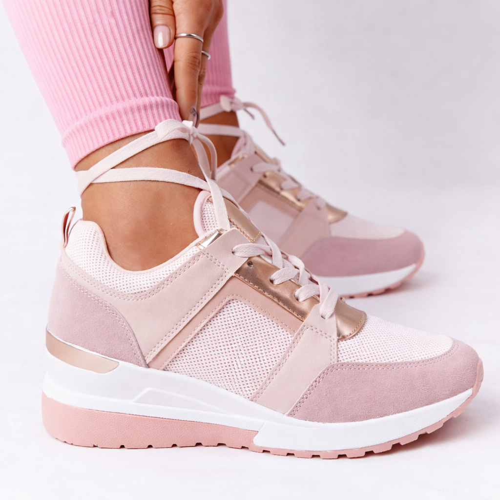 Wexa Women’s Orthopedic Shoes with Cushioned Wedge Sole and Breathable Panels 2