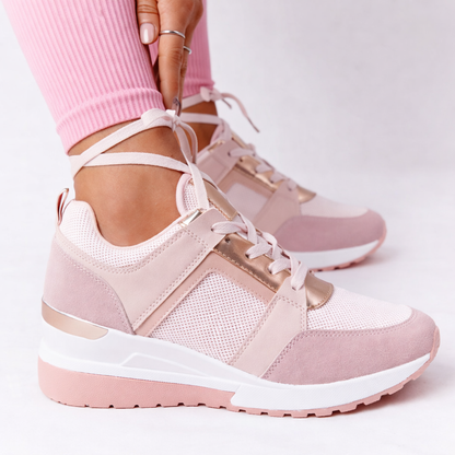 Wexa Women’s Orthopedic Shoes with Cushioned Wedge Sole and Breathable Panels 2
