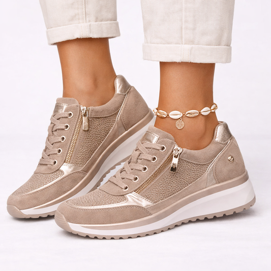 Wexa Women's Sneakers with Supportive Wedge Sole and Breathable Design 1