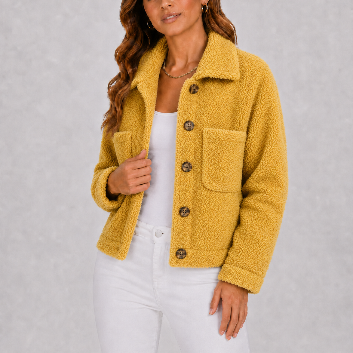 Willa Women's Blazer | Soft Knit, Autumn Jacket with Pockets 1