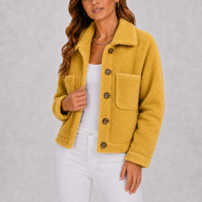 Willa Women's Blazer | Soft Knit, Autumn Jacket with Pockets 1