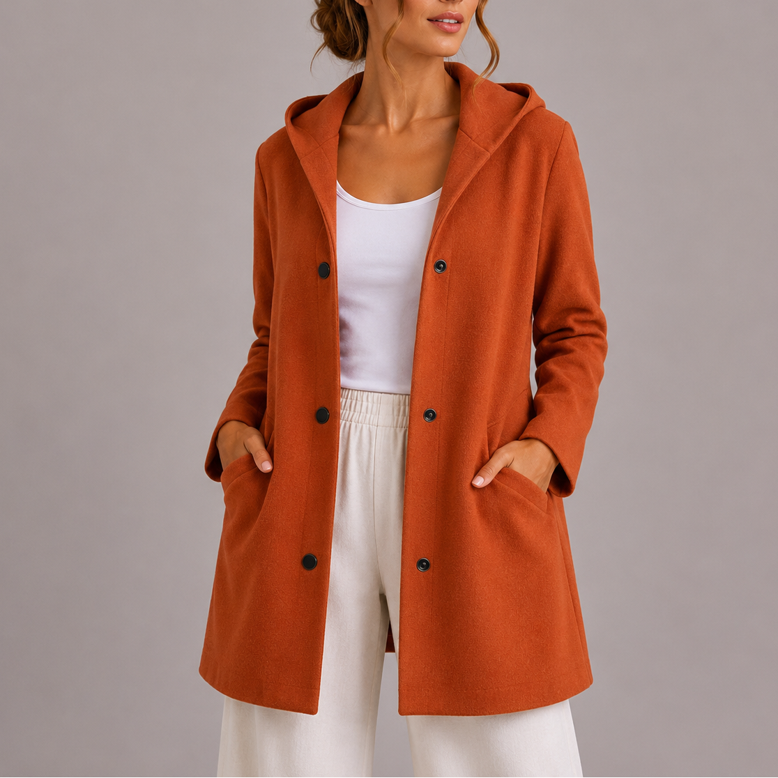 Willa Women's Cardigan | Hooded, Lightweight, Pocketed 5