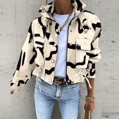 Willa Women's Cropped Bomber Jacket | Lightweight Urban Casual Outerwear 0