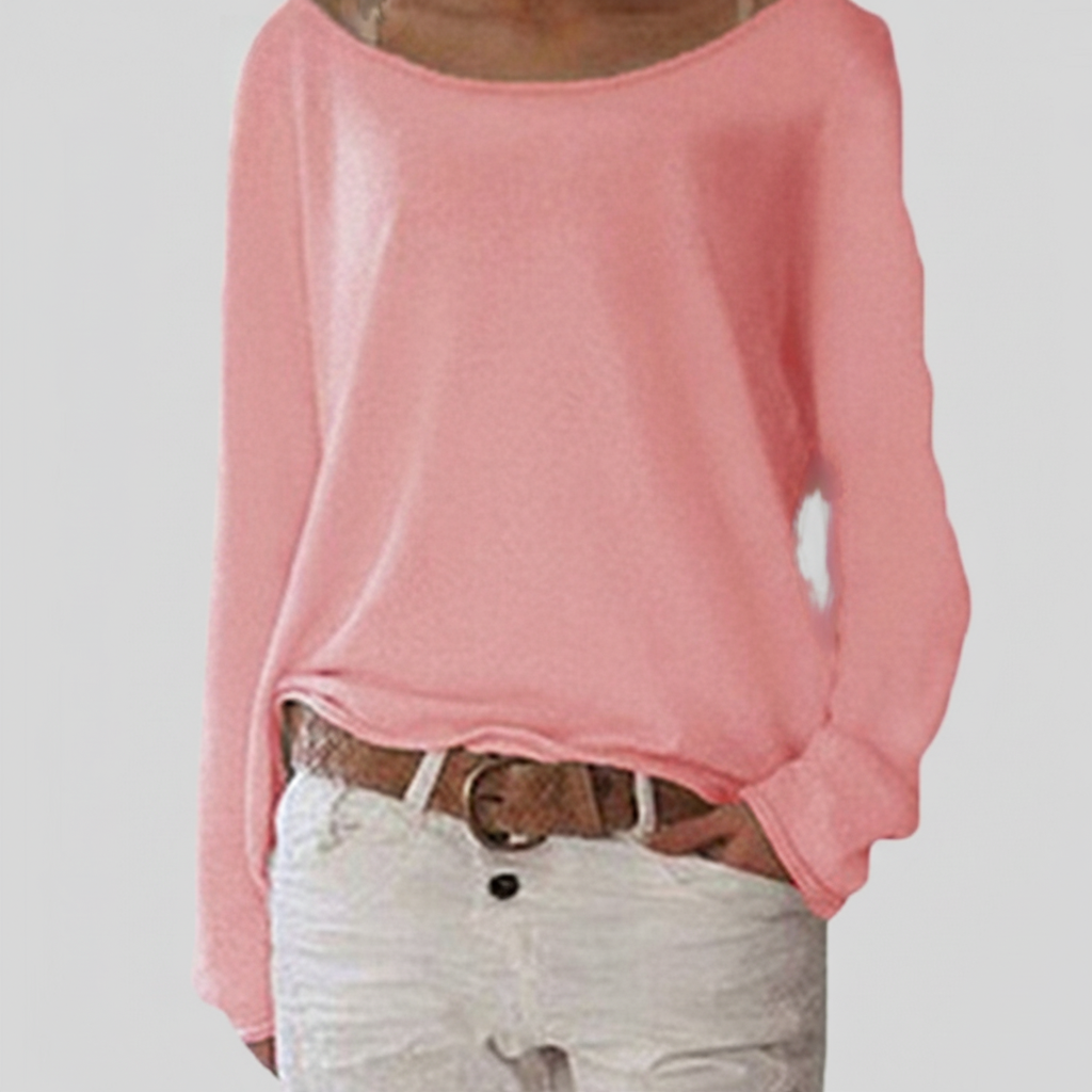 Willa Women's Lightweight Sweater | Boat Neck, Relaxed Draped Fit 7