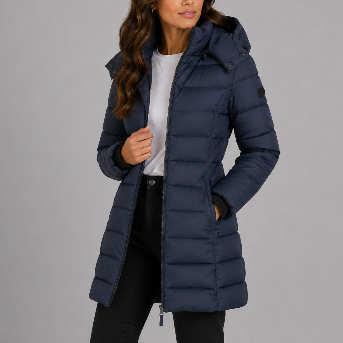 Willa Women's Long Puffer Jacket | Insulated Lightweight Winter Coat 2
