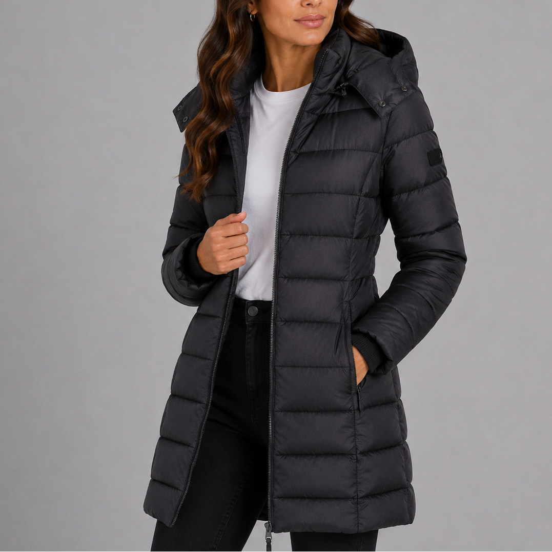 Willa Women's Long Puffer Jacket | Insulated Lightweight Winter Coat 7