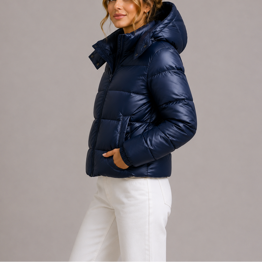 Willa Women's Puffer Jacket | Lightweight Insulated Black Coat 0