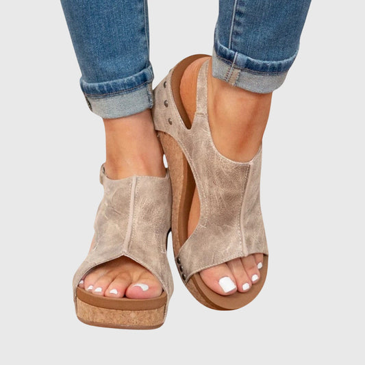 Willa Women’s Sandals with Open Toe and Adjustable Buckle Design 0