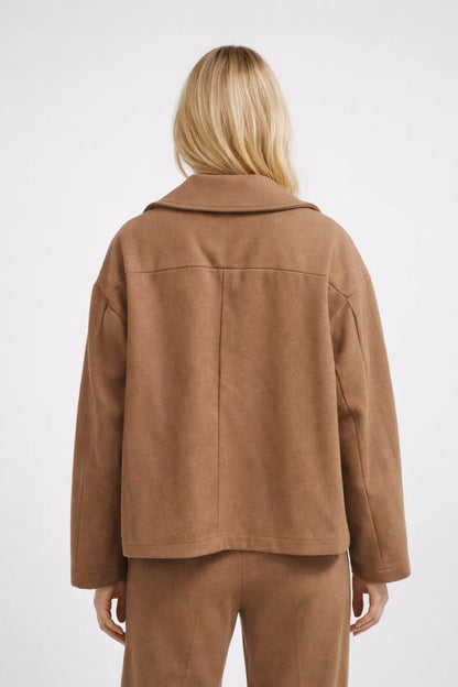 Willa Women's Short Coat | Oversized Double-Breasted, Classic Design 4