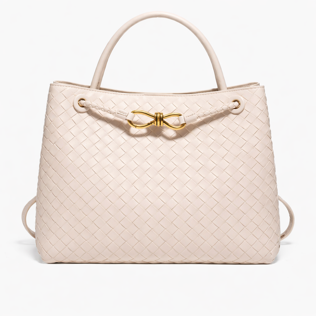 Willa Women’s Tote Bag with Woven Texture and Soft Vegan Leather Design 5