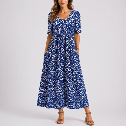 Willow Women’s Midi Dress with Floral Print and Relaxed Fit for Casual Summer Wear 0
