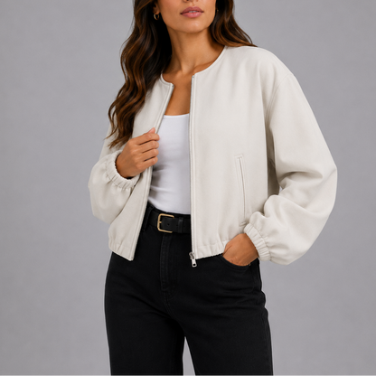 Wren Women's Jacket | Lightweight Bomber with Relaxed Fit and Side Pockets 2