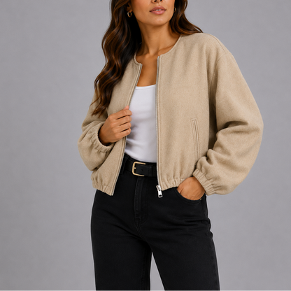 Wren Women's Jacket | Lightweight Bomber with Relaxed Fit and Side Pockets 3